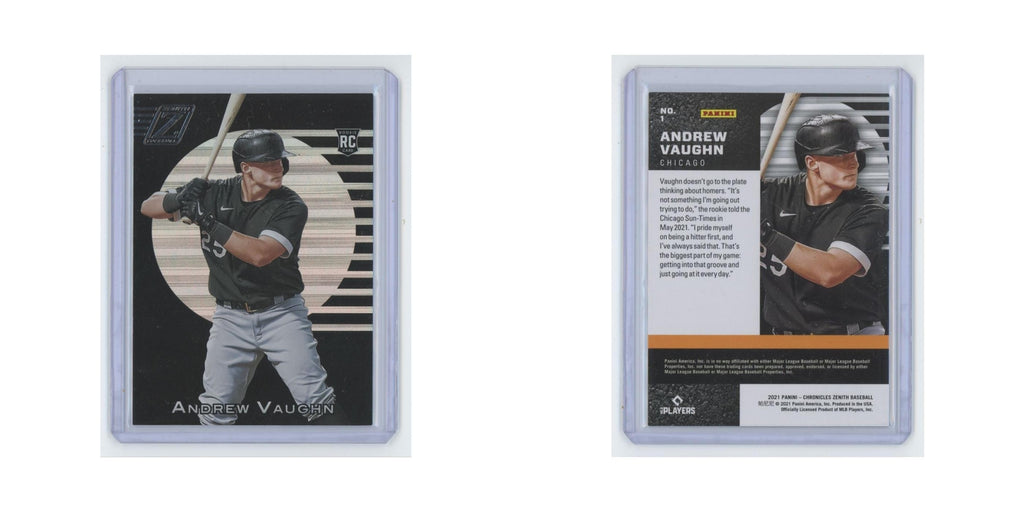 Andrew Vaughn Rookie 2021 Panini Chronicles Zenith #1 Chicago White Sox NM