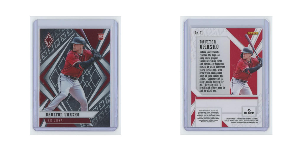 Daulton Varsho Rookie 2021 Panini Chronicles Phoenix #11 Arizona Diamondbacks NM