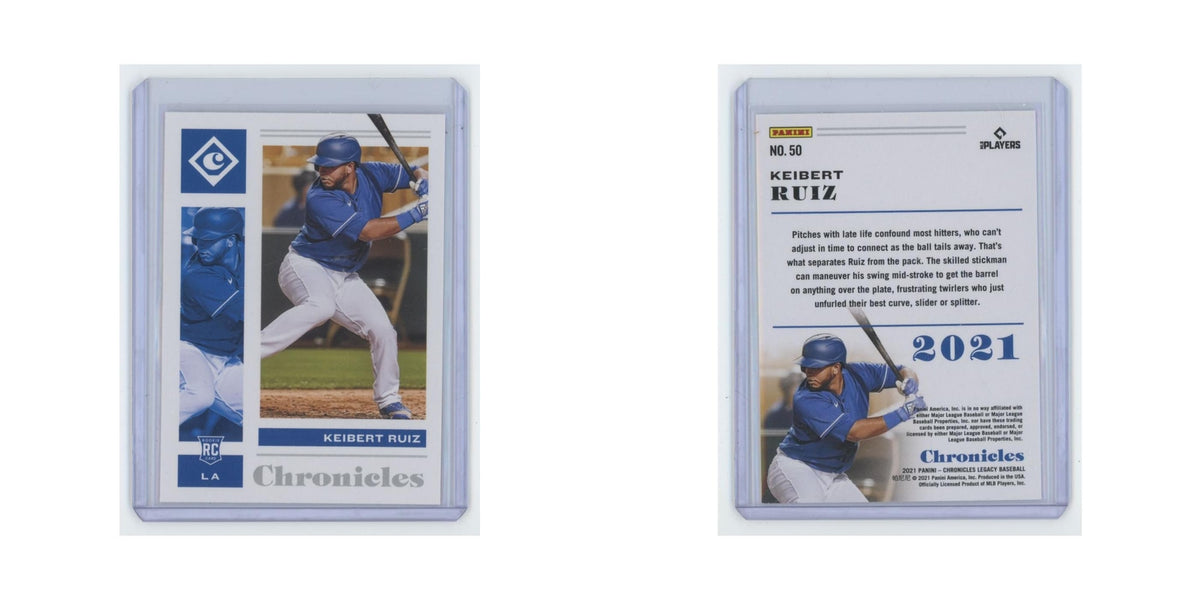 Keibert Ruiz Rookie 2021 Panini Chronicles #50 Los Angeles Dodgers NM
