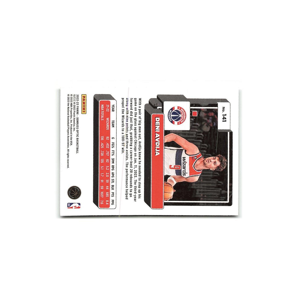 Deni Avdija 2022 Donruss Optic #141 Washington Wizards Basketball Card NM