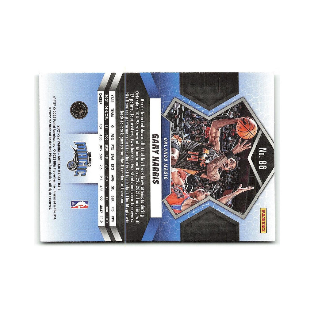 Gary Harris 2021 Panini Mosaic #86 Orlando Magic Basketball Card NM