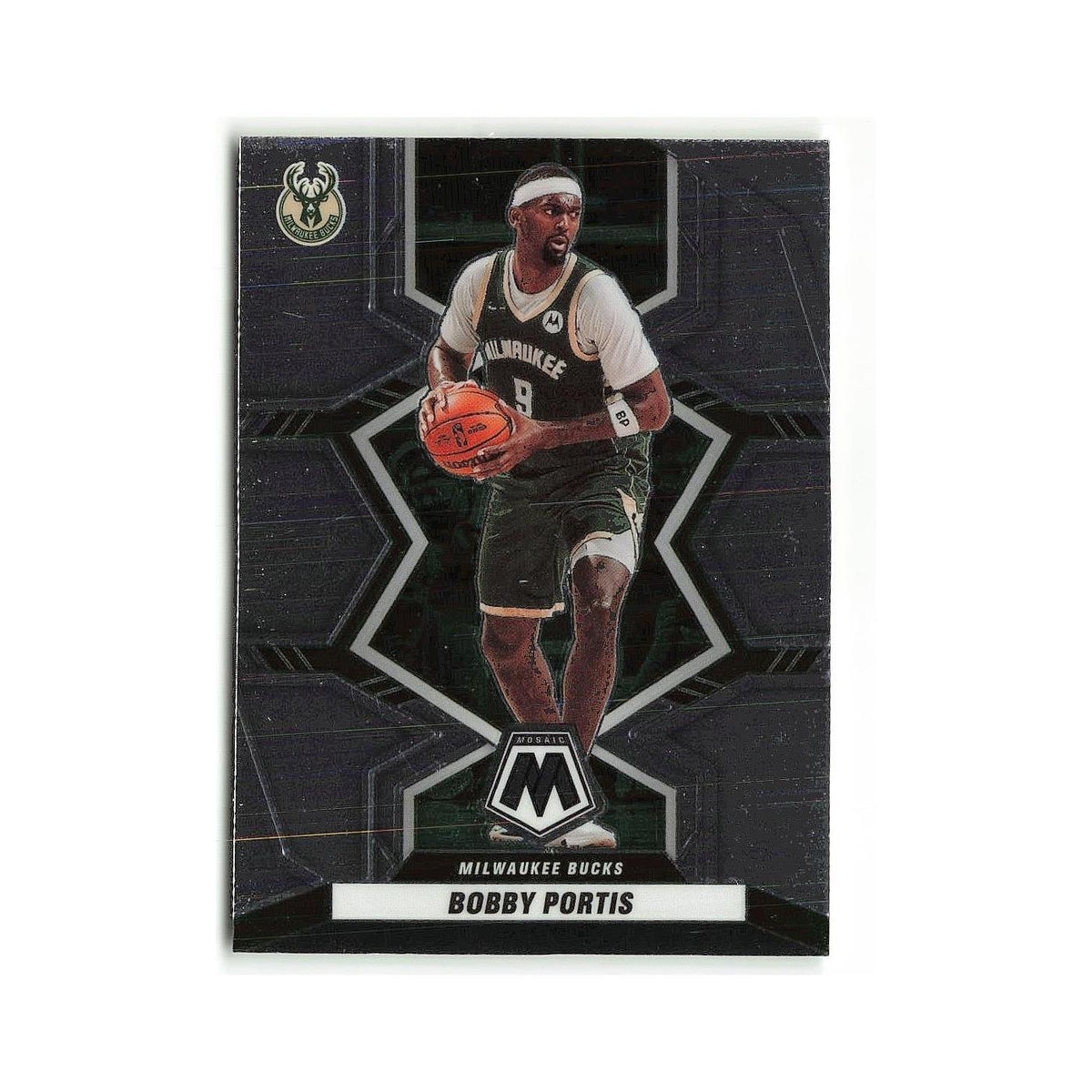 Bobby Portis 2021 Panini Mosaic #182 Milwaukee Bucks Basketball Card NM