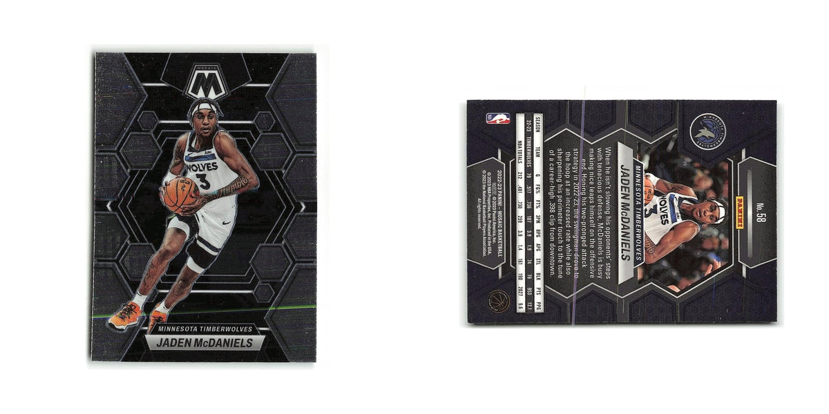 Jaden McDaniels 2022 Panini Mosaic #58 Minnesota Timberwolves Basketball Card NM