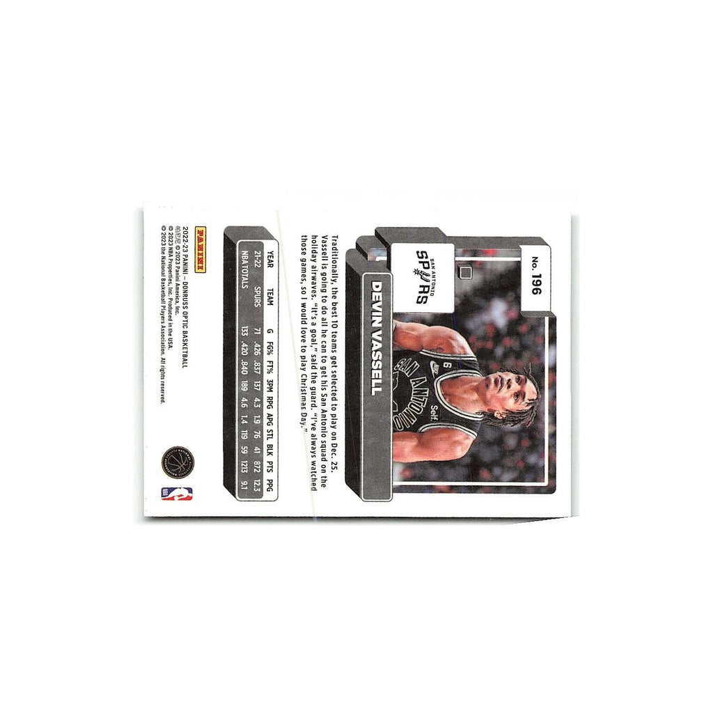 Devin Vassell 2022 Donruss Optic #196 San Antonio Spurs Basketball Card NM