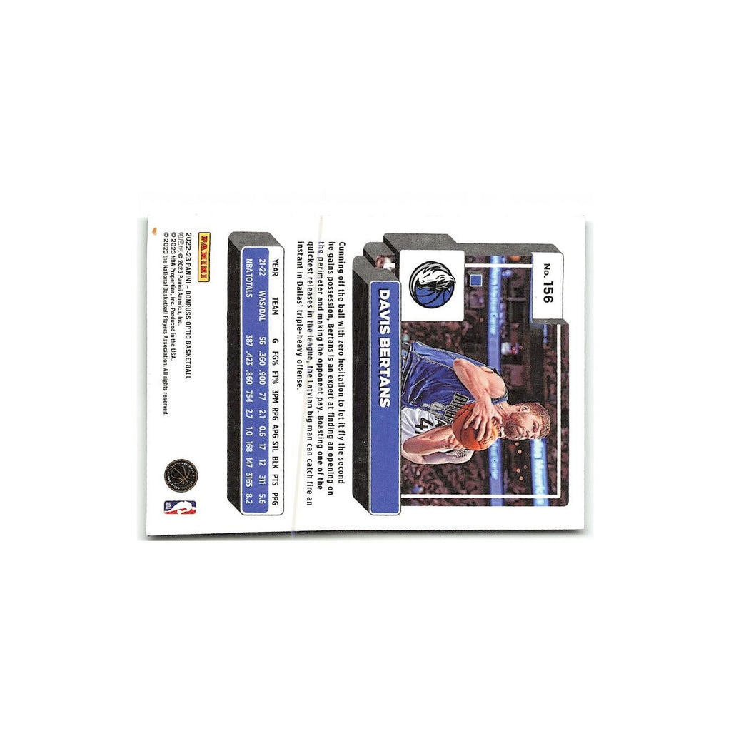 Davis Bertans 2022 Donruss Optic #156 Dallas Mavericks Basketball Card NM