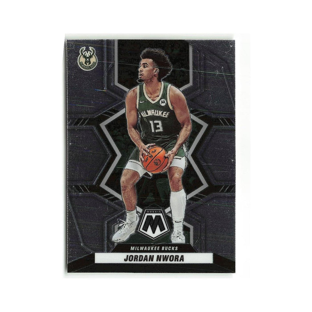 Jordan Nwora 2021 Panini Mosaic #47 Milwaukee Bucks Basketball Card NM
