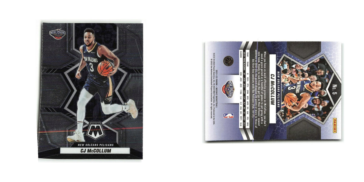 CJ McCollum 2021 Panini Mosaic #5 New Orleans Pelicans Basketball Card NM