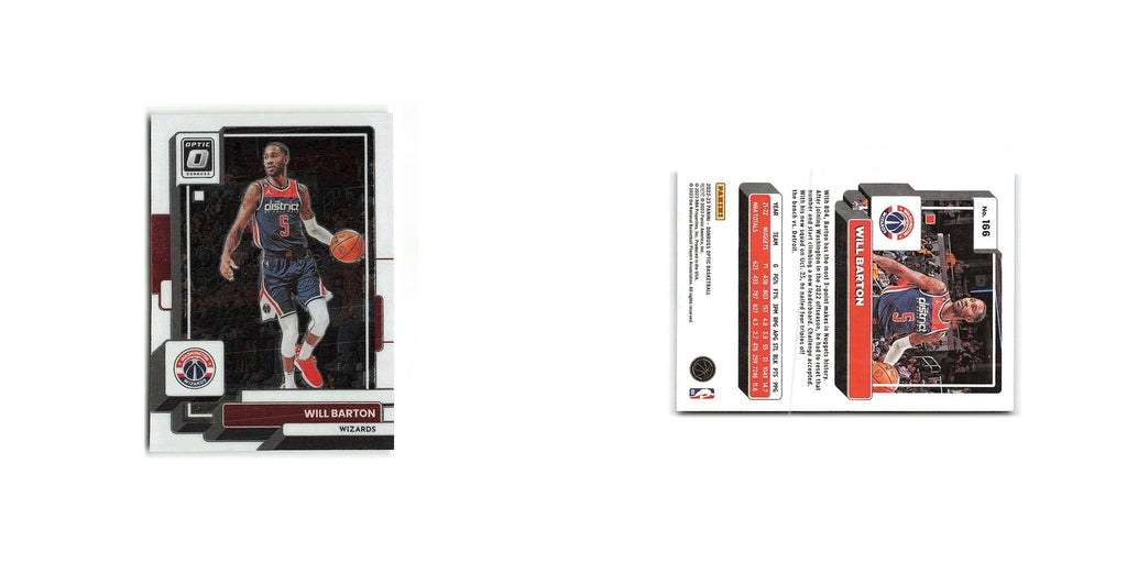 Will Barton 2022 Donruss Optic #166 Washington Wizards Basketball Card NM