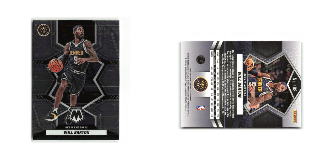 Will Barton 2021 Panini Mosaic #108 Denver Nuggets Basketball Card NM