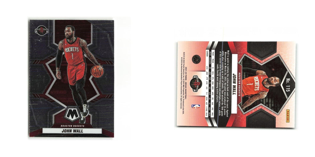 John Wall 2021 Panini Mosaic #115 Houston Rockets Basketball Card NM