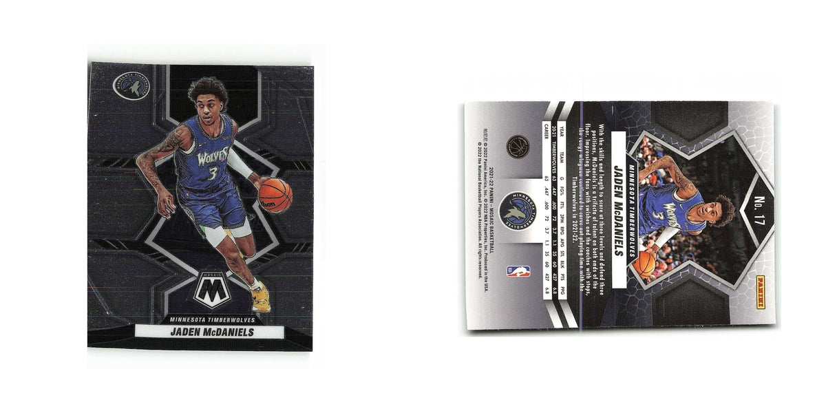 Jaden McDaniels 2021 Panini Mosaic #17 Minnesota Timberwolves Basketball Card NM