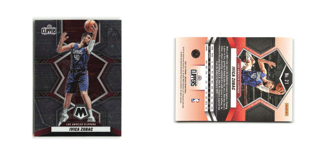Ivica Zubac 2021 Panini Mosaic #21 Los Angeles Clippers Basketball Card NM