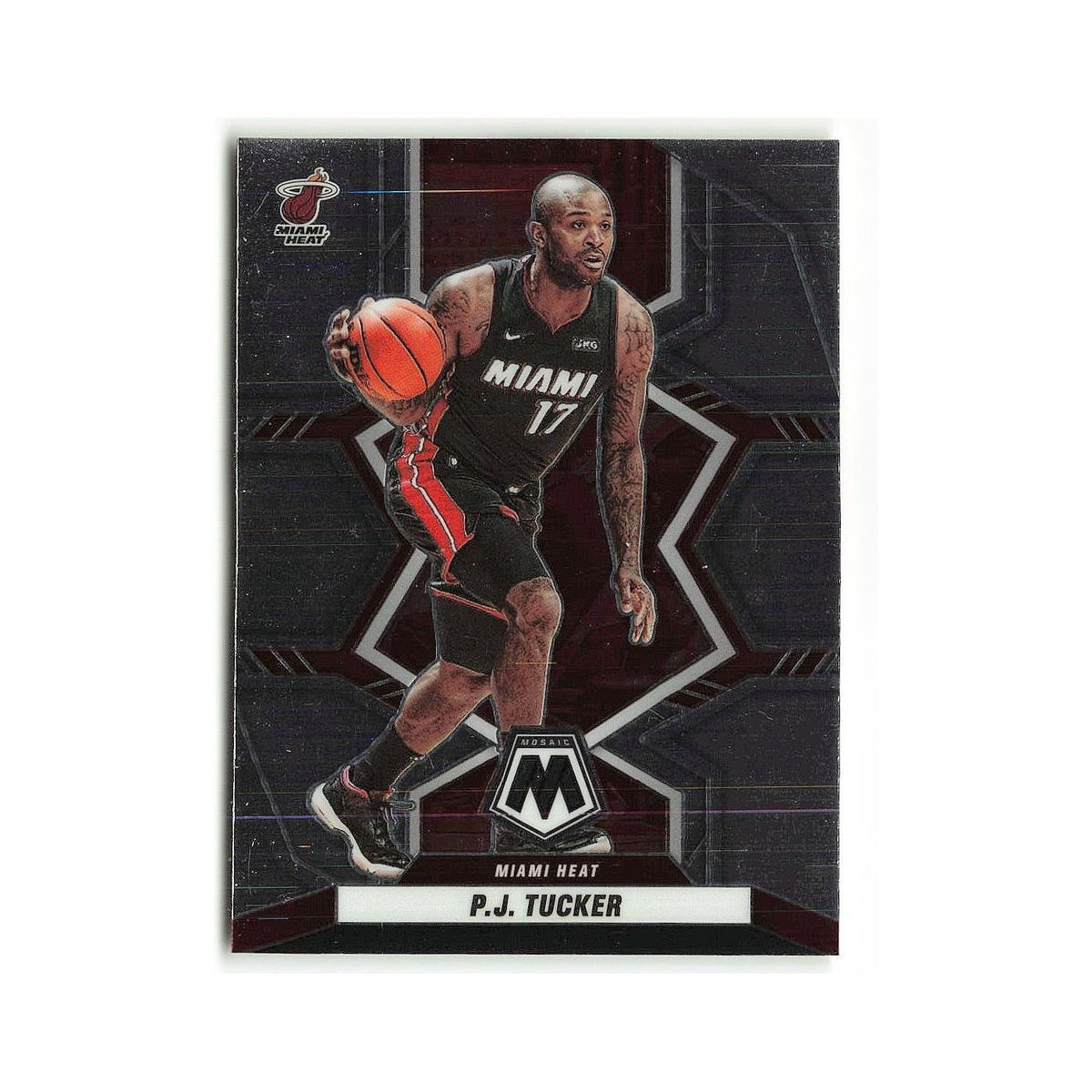 P.J. Tucker 2021 Panini Mosaic #44 Miami Heat Basketball Card NM