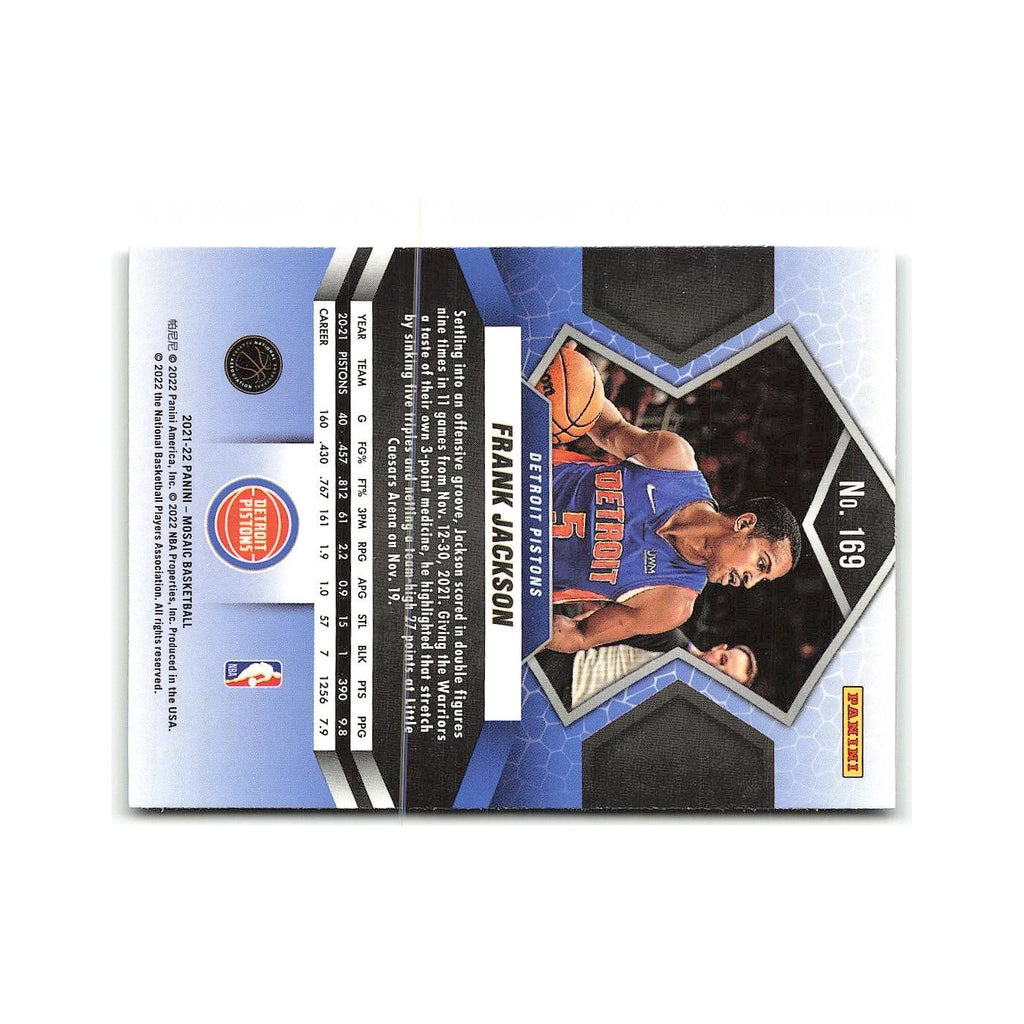 Frank Jackson 2021 Panini Mosaic #169 Detroit Pistons Basketball Card NM