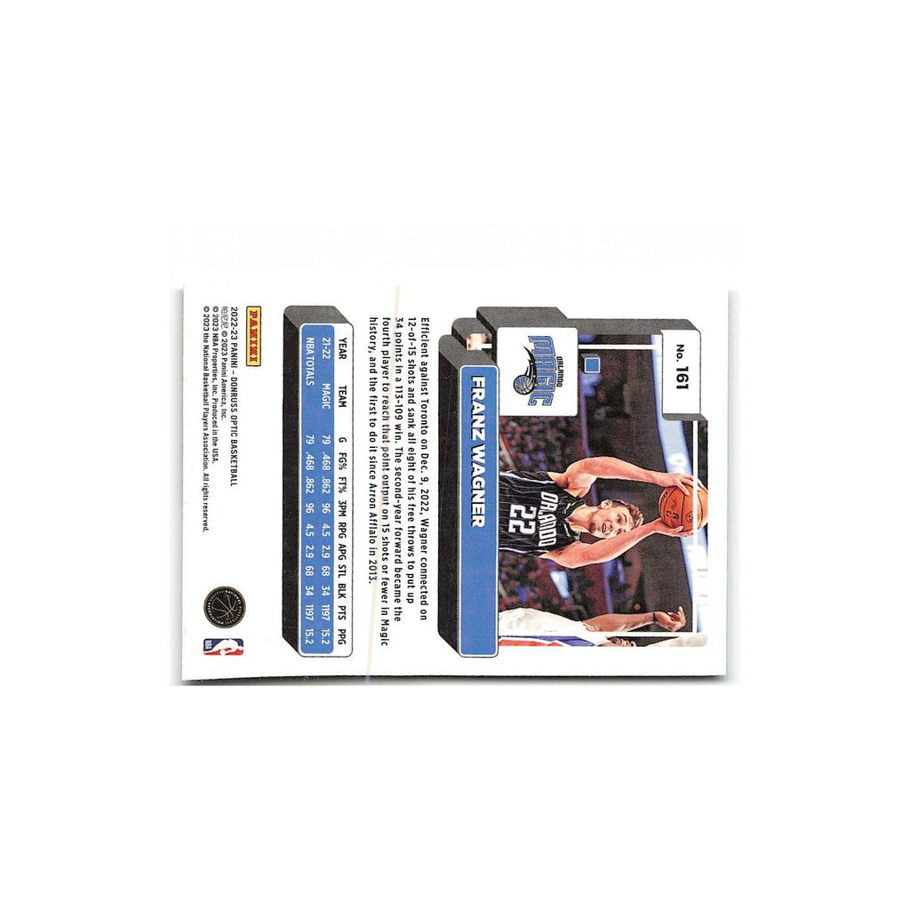Franz Wagner 2022 Donruss Optic #161 Orlando Magic Basketball Card NM
