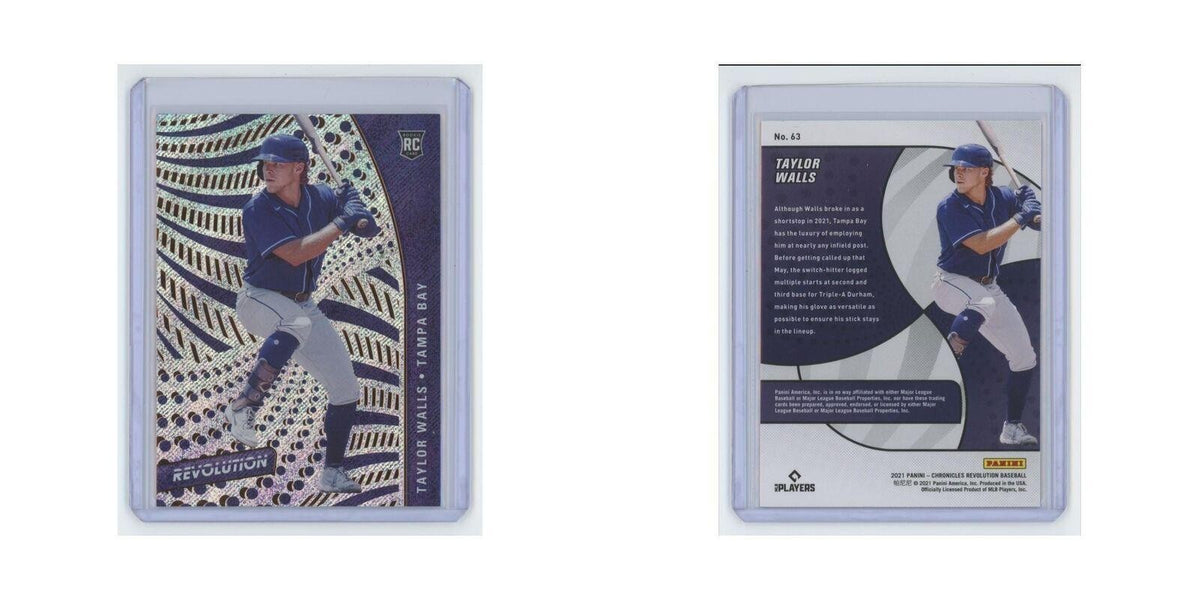 Taylor Walls Rookie 2021 Panini Chronicles Revolution #63 Tampa Bay Rays NM