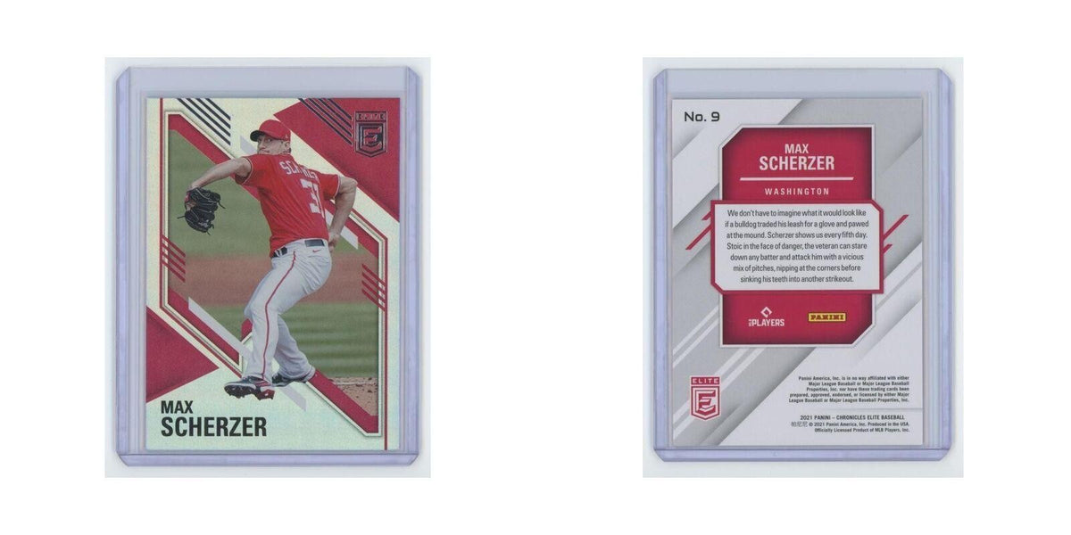 Max Scherzer 2021 Panini Chronicles Elite #9 Washington Nationals NM