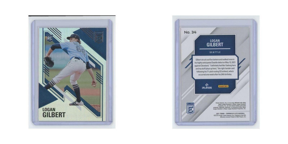 Logan Gilbert Rookie 2021 Panini Chronicles Elite #34 Seattle Mariners NM