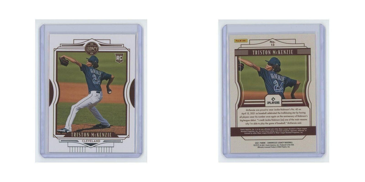 Triston McKenzie Rookie 2021 Panini Chronicles Legacy #13 Cleveland Indians NM