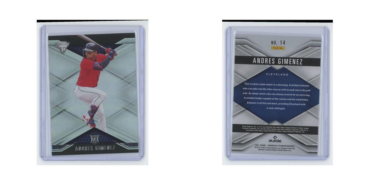 Andres Gimenez Rookie 2021 Panini Chronicles Titanium #14 Cleveland Indians NM