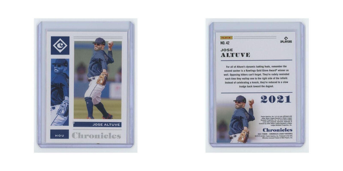 Jose Altuve 2021 Panini Chronicles Legacy #42 Houston Astros Baseball Card NM