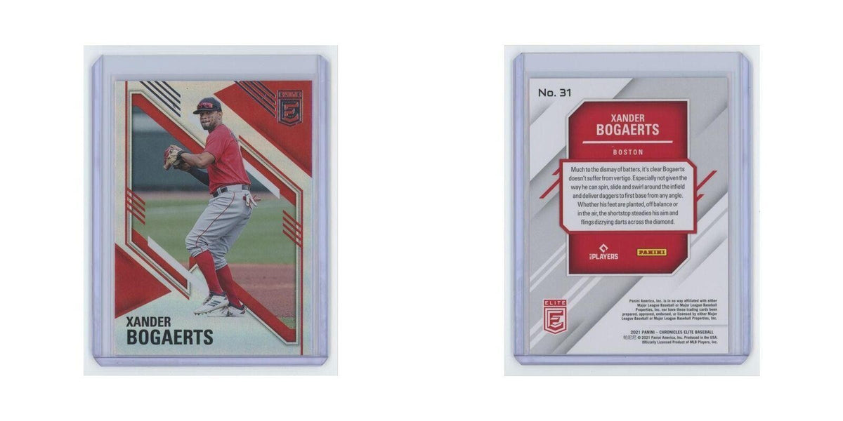 Xander Bogaerts 2021 Panini Chronicles Elite #31 Boston Red Sox Baseball Card NM