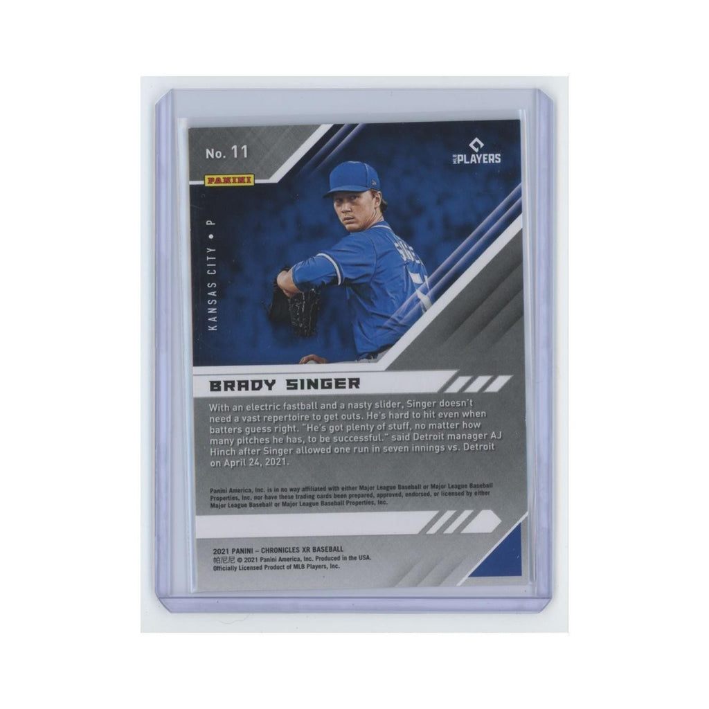 Brady Singer Rookie 2021 Panini Chronicles XR #11 Kansas City Royals NM