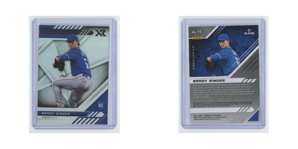 Brady Singer Rookie 2021 Panini Chronicles XR #11 Kansas City Royals NM