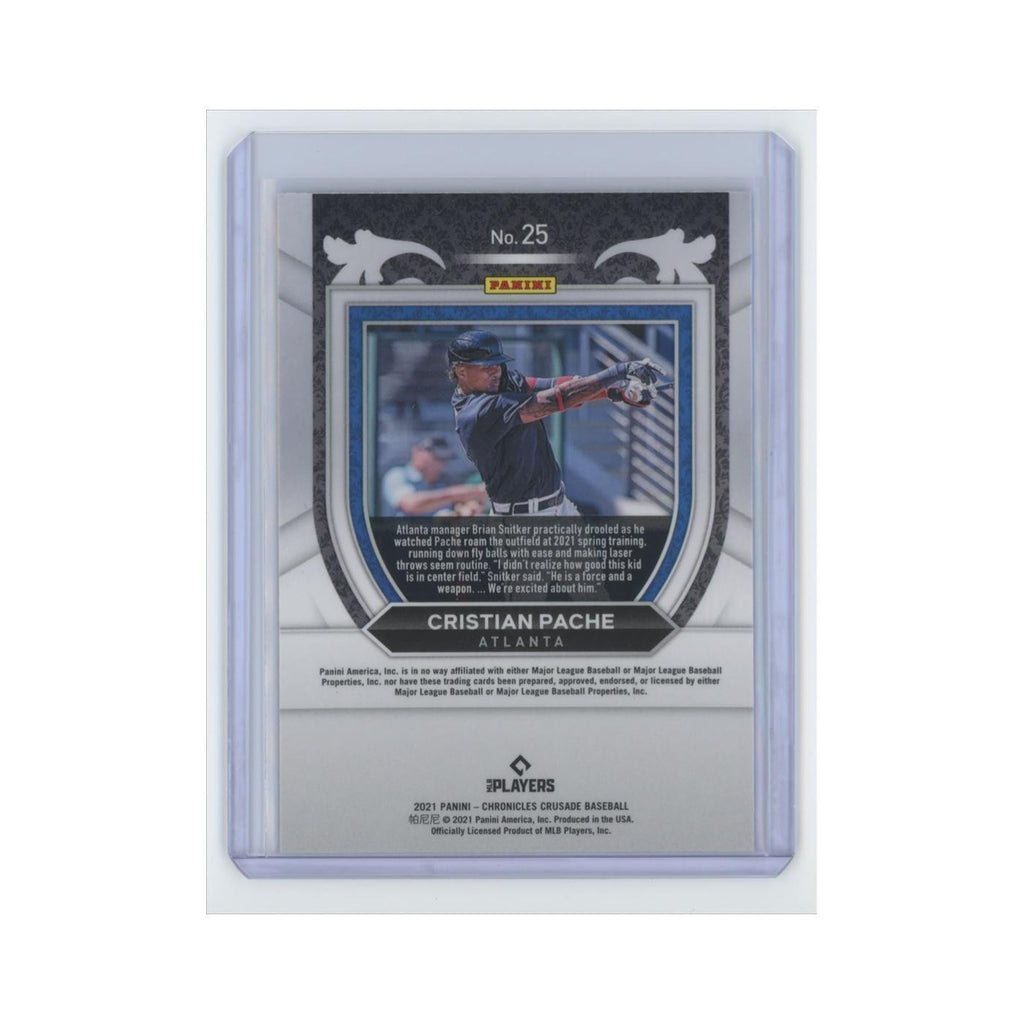 Cristian Pache Rookie 2021 Panini Chronicles Crusade #25 Atlanta Braves NM