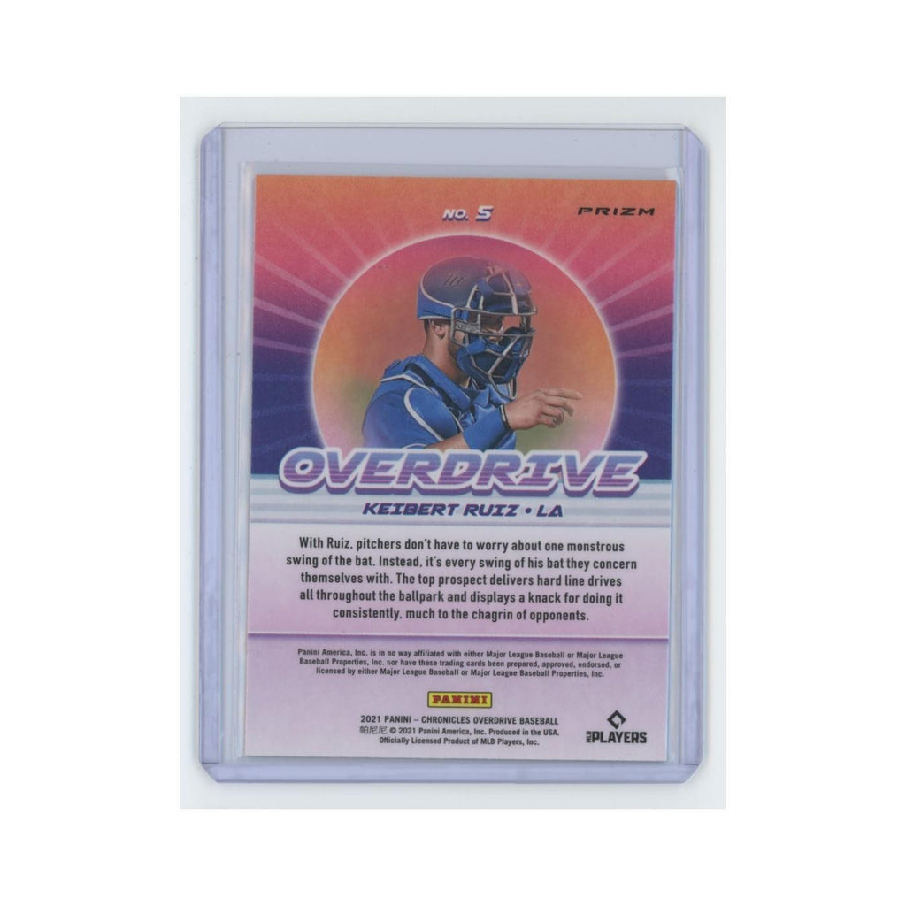 Keibert Ruiz Rookie 2021 Panini Chronicles Overdrive #5 Los Angeles Dodgers NM