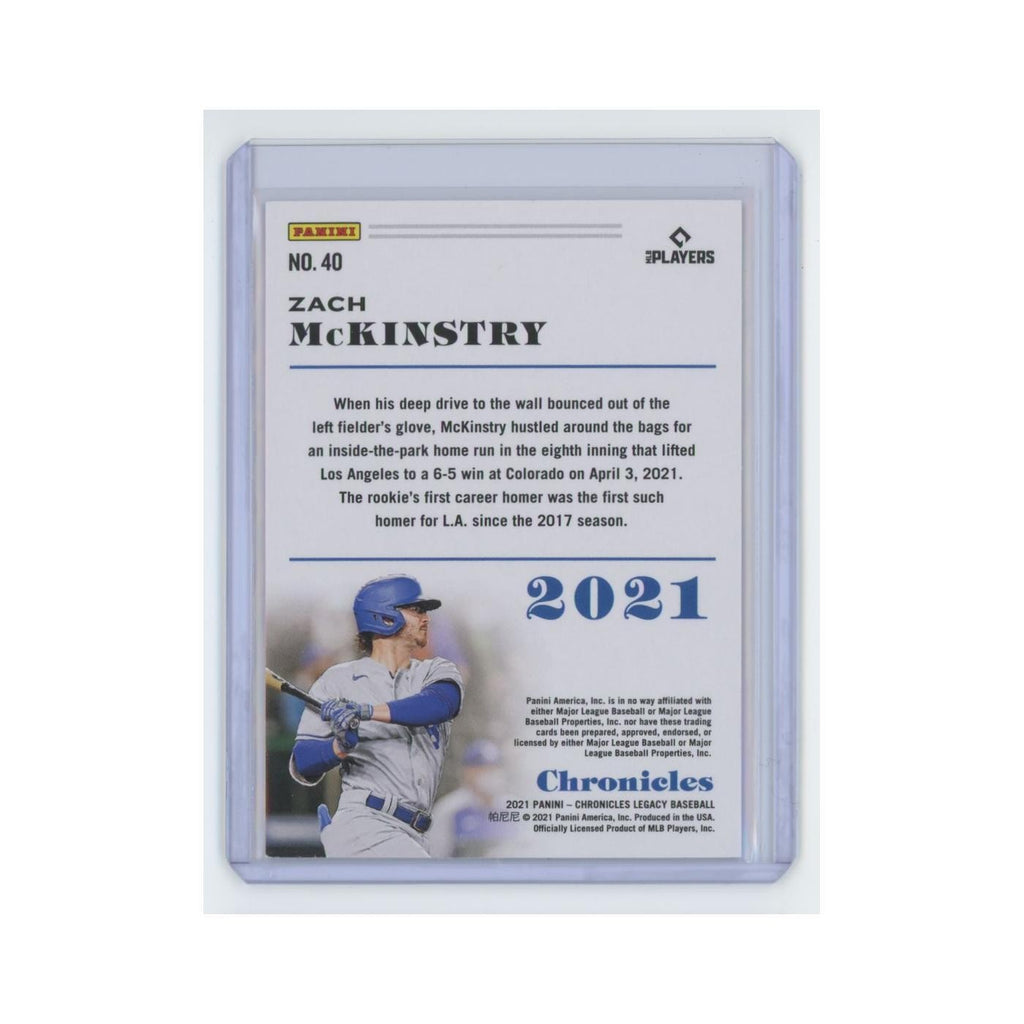 Zach McKinstry Rookie 2021 Panini Chronicles Legacy #40 Los Angeles Dodgers NM