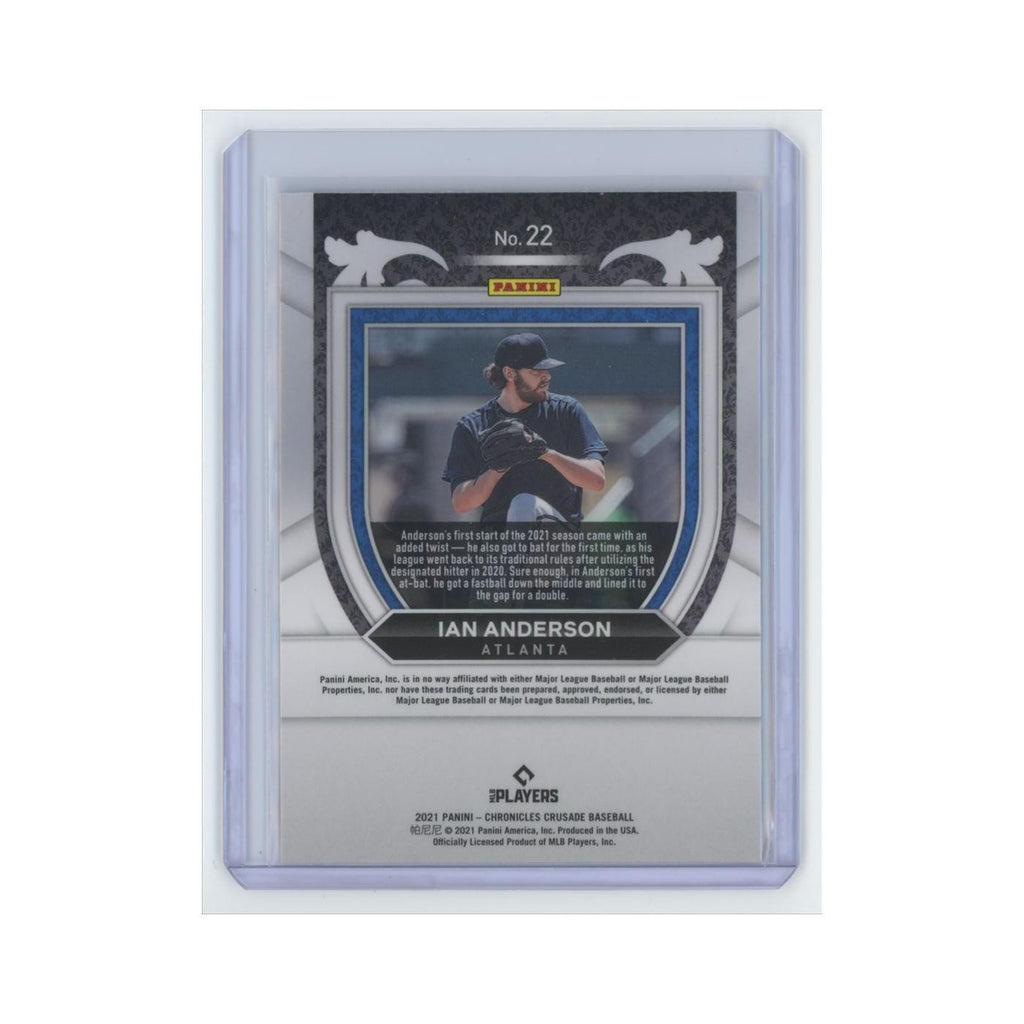 Ian Anderson Rookie 2021 Panini Chronicles Crusade #22 Atlanta Braves NM