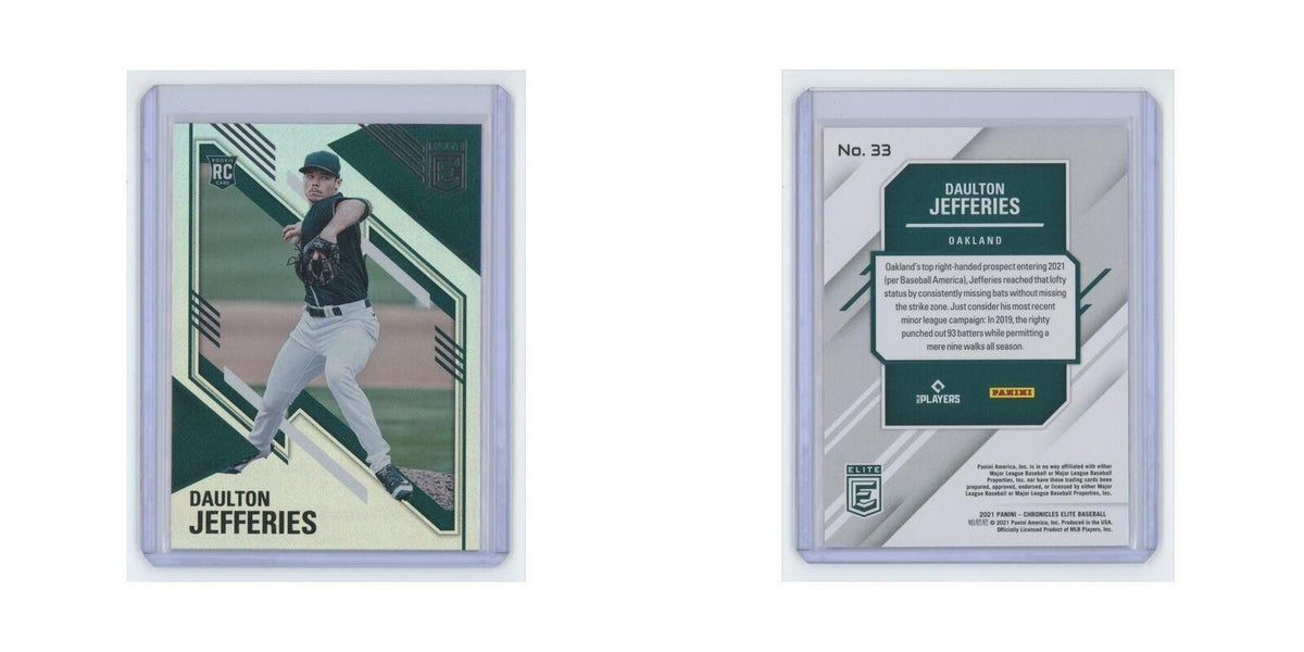 Daulton Jefferies Rookie 2021 Panini Chronicles Elite #33 Oakland Athletics NM
