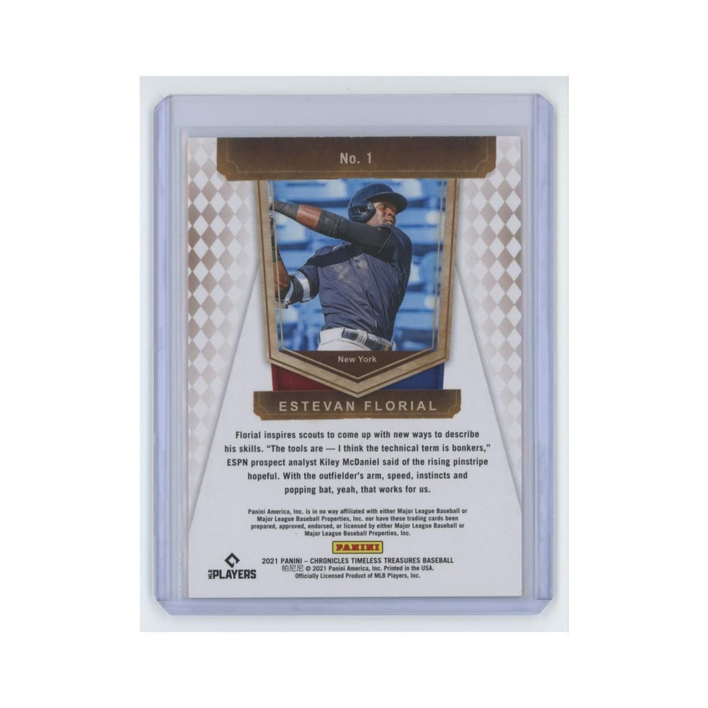 Estevan Florial Rookie 2021 Panini Chronicles Timeless Treasures #1 Yankees NM