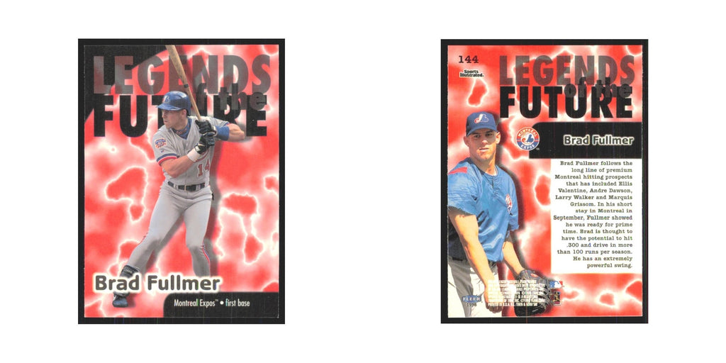 1998 Fleer Legends Of Today Brad Fullmer Montreal Expos #144