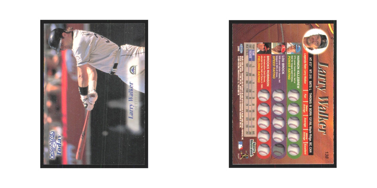 1998 Fleer Legends Of Today Larry Walker Rockies #138