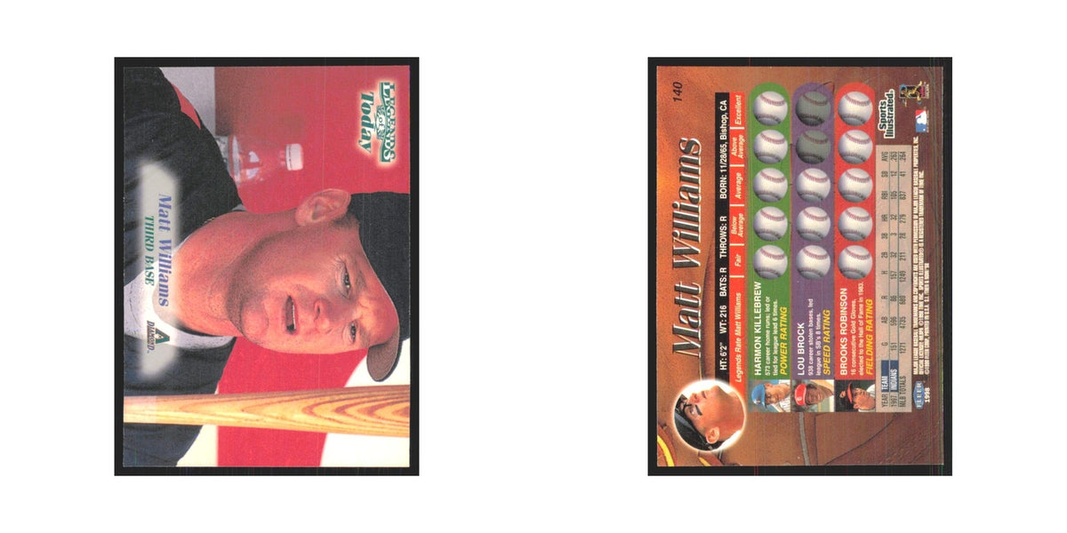 1998 Fleer Legends Of Today Matt Williams Diamondbacks #140