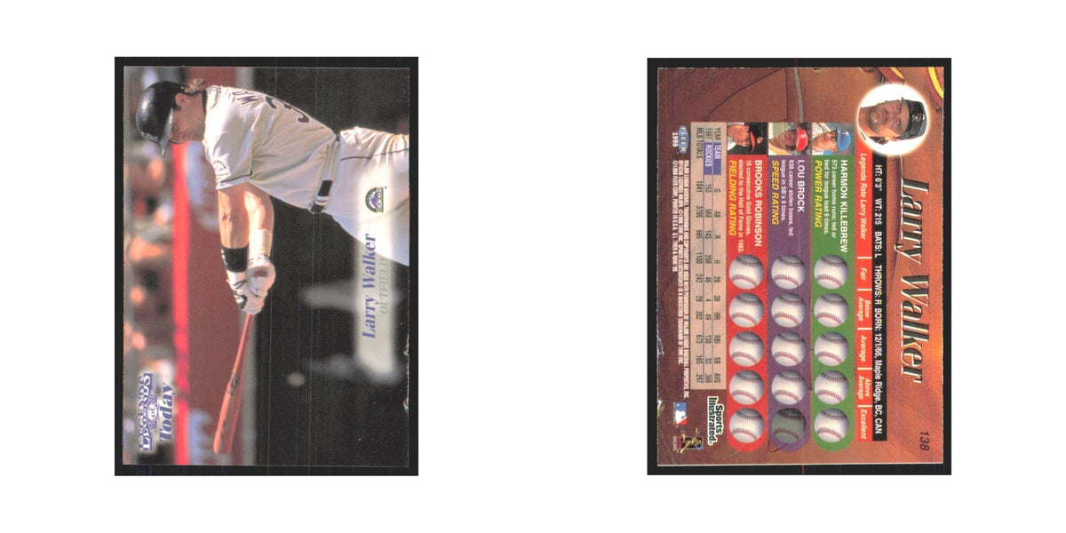 1998 Fleer Legends Of Today Larry Walker Rockies #138