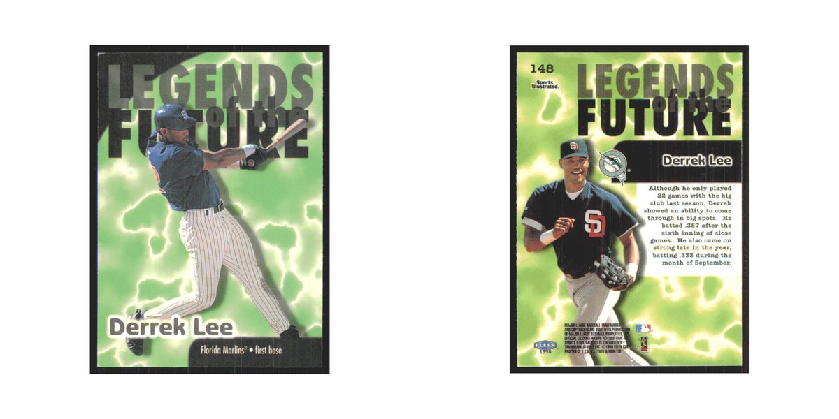 1998 Fleer Legends Of Today Derrek Lee Florida Marlins #148