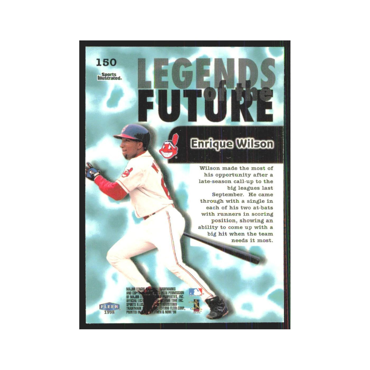 1998 Fleer Legends Of Today Enrique Wilson Indians #150