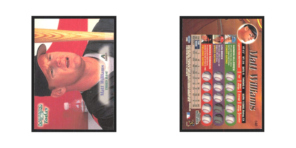 1998 Fleer Legends Of Today Matt Williams Giants #140