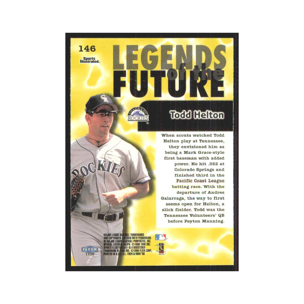 1998 Fleer Legends Of Today Todd Helton Rockies #146