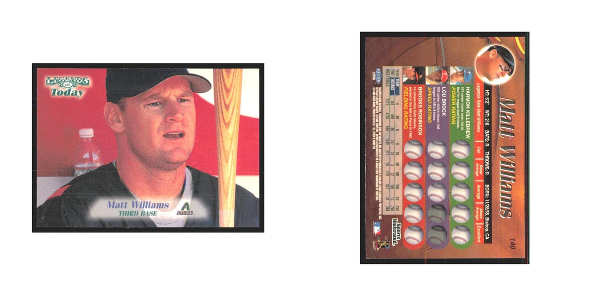 1998 Fleer Legends Of Today Matt Williams Diamondbacks #140