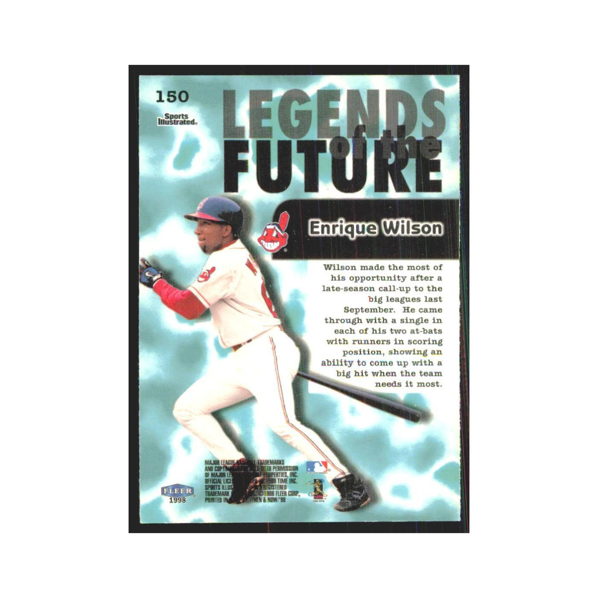 1998 Fleer Legends Of Today Enrique Wilson Indians #150