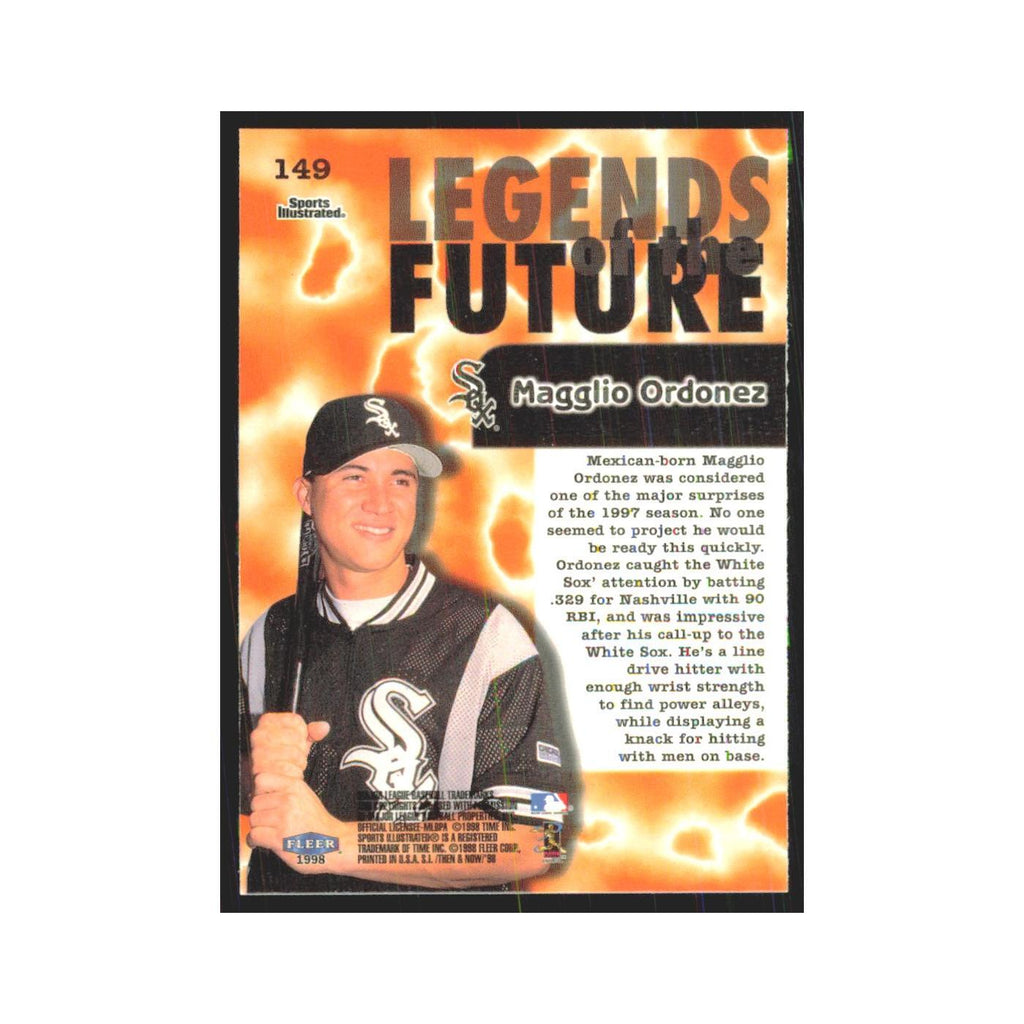 1998 Fleer Legends Of Today Magglio Ordonez White Sox #149