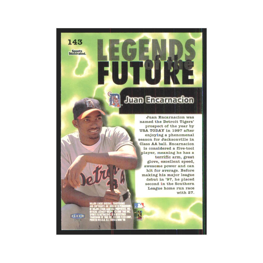 1998 Fleer Legends Of Today Juan Encarnacion Tigers #143