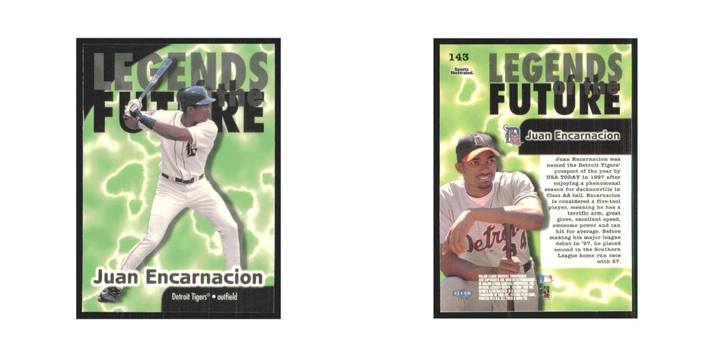 1998 Fleer Legends Of Today Juan Encarnacion Tigers #143
