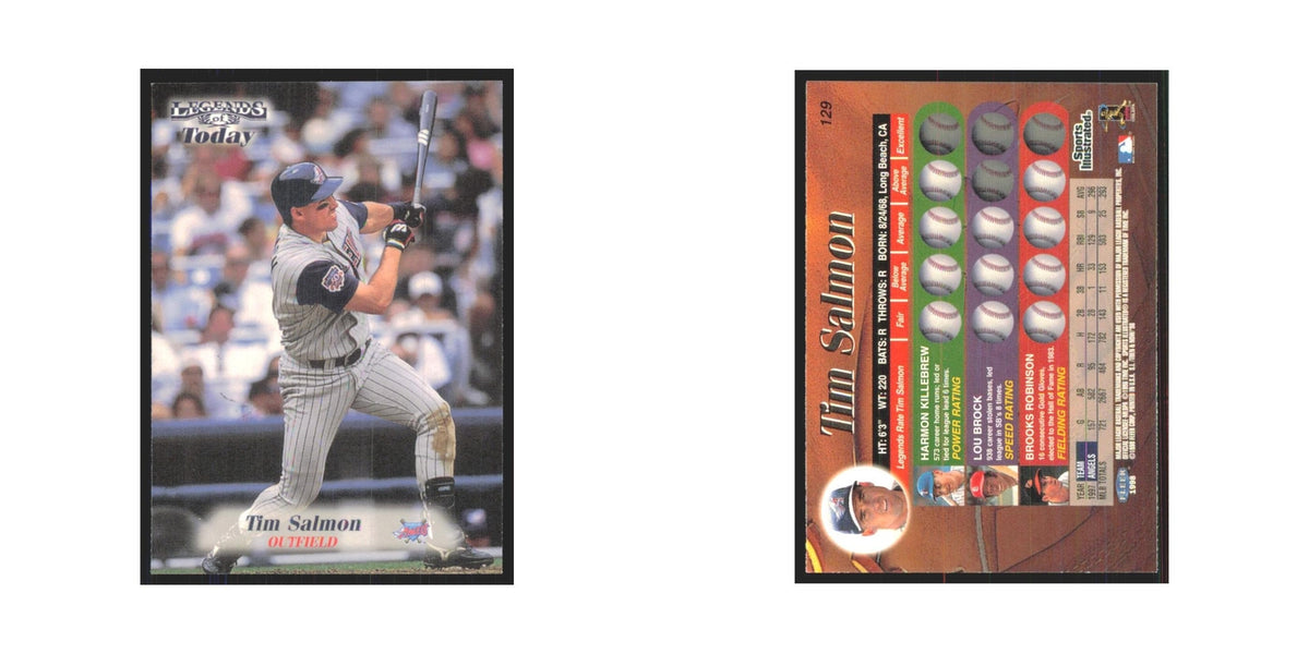 1998 Fleer Legends Of Today Tim Salmon Angels #129