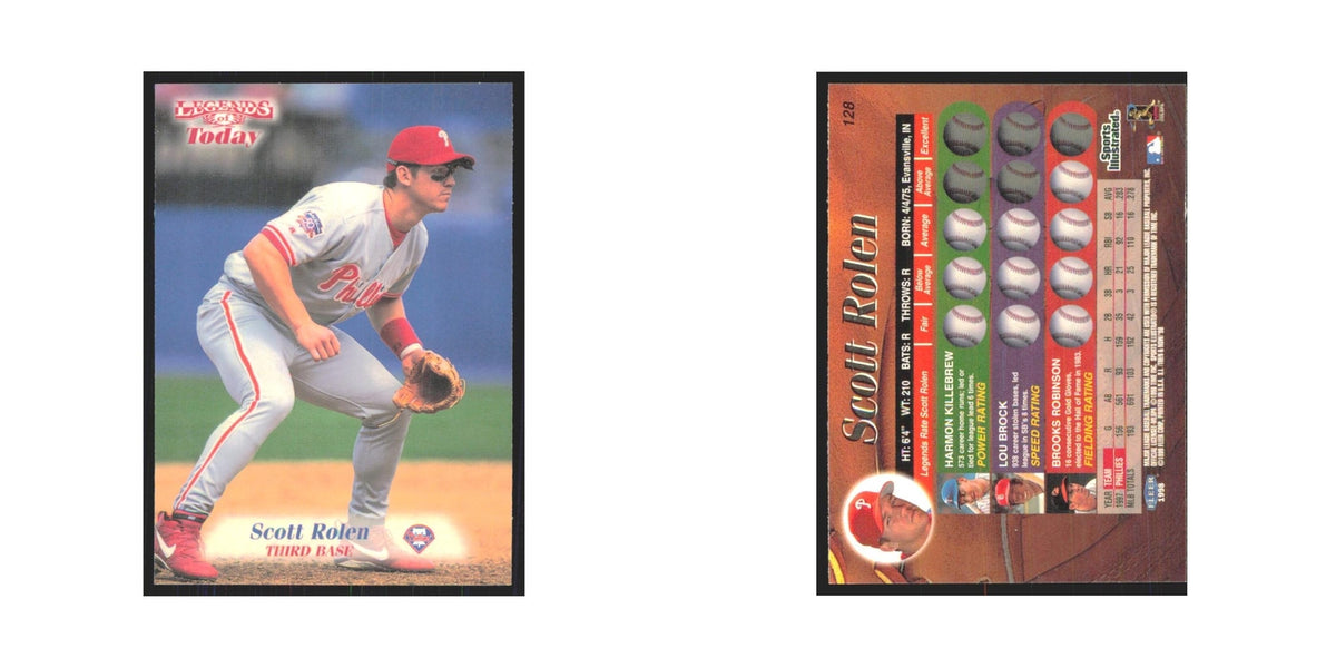 1998 Fleer Legends Of Today Scott Rolen Phillies #128