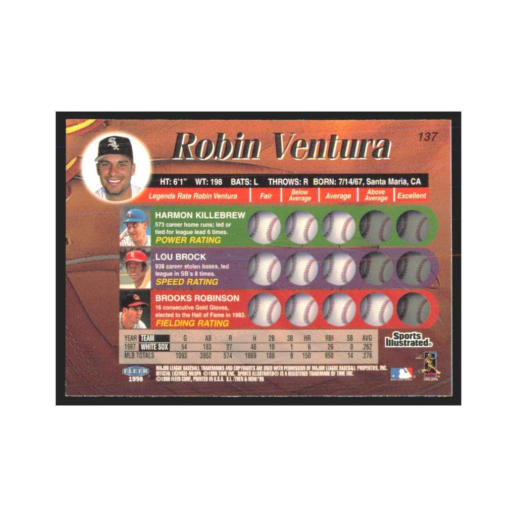 1998 Fleer Legends Of Today Robin Ventura White Sox #137